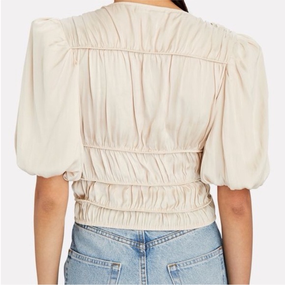 FRAME Julianne Blouse in “Blush” - Picture 4 of 6